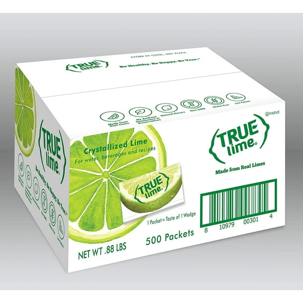 TRUE LIME Water Enhancer, Bulk Pack (500 Packets) Zero Calorie