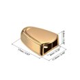thumbnail image 2 of Unique Bargains Metal Zipper Stopper,  Triangle Zipper Tail Clip Plug Head, 0.37'', Golden 20 Pack, 2 of 6