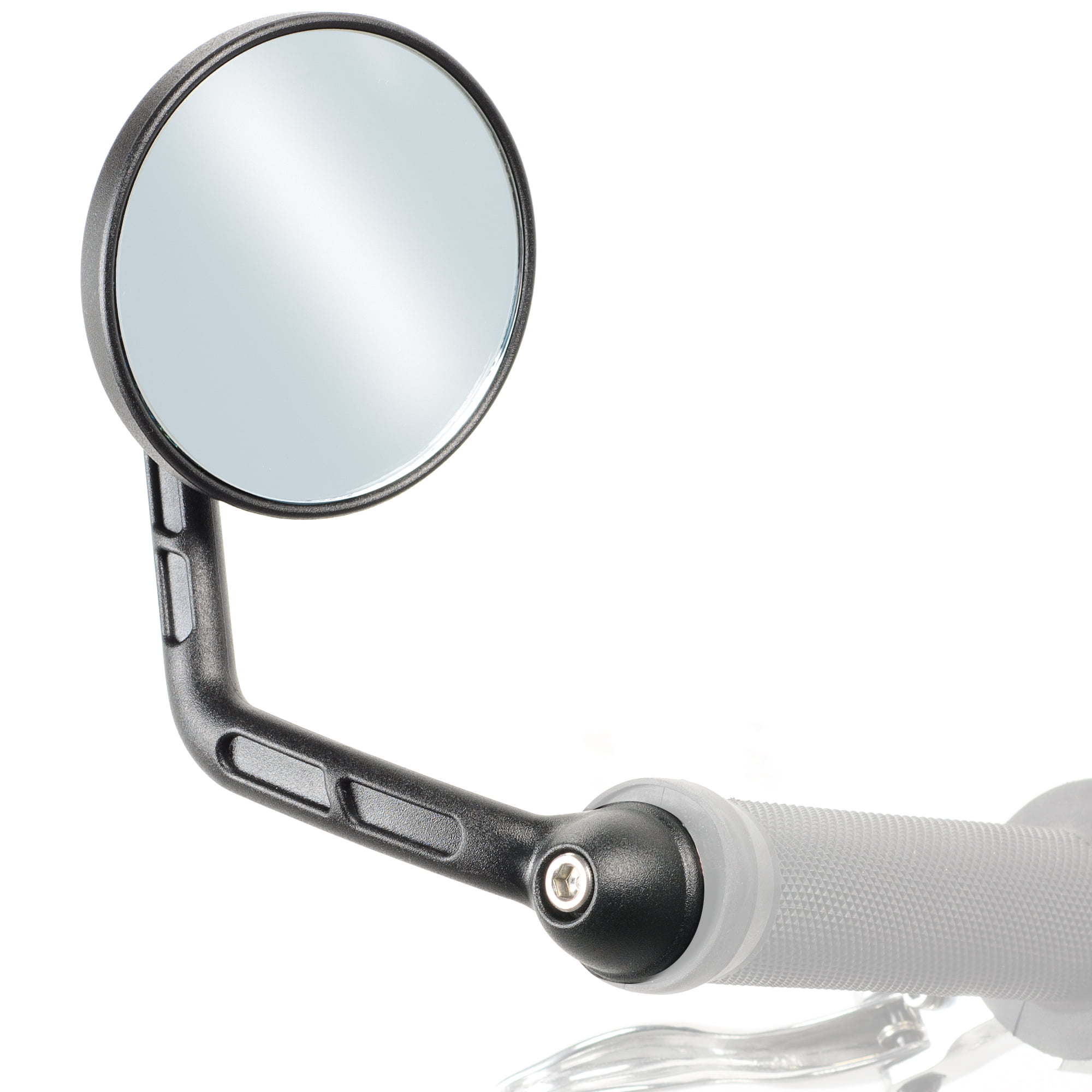 Adjustable 360° Bar End Bike Mirror Safe Rearview Mirror w/Stainless Steel Lens 
