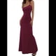 thumbnail image 1 of Vestido Básico de Estar por Casa para Mujer, Elegante, Sin Mangas, con Espalda Descubierta, Acanalado, Ajustado y Maxivestido. Vino Tinto M, 1 of 8
