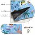 thumbnail image 6 of Round Rug 3.3Ft Washable Non-Slip, Desert Landscape Circle Area Rugs for Living Room Bedroom, Cute Camels Palm Trees Houses Leaves Blue Indoor Floor Mats Carpet Runner for Home Decor Aesthetic, 6 of 8