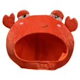 thumbnail image 4 of Gorras para la cabeza,Gorro de peluche con forma de animal divertido y novedoso,Lindos accesorios para fotos con gorros de dibujos animados,Accesorios de vestuario Cosplay de animales,Disfraces, 4 of 7