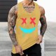 thumbnail image 4 of Camisetas de Tanque de los Hombres Tanque de los Hombres Incolor Gradiente de Impresión Cuello Redondo Correa Delgada Fuga Atrás Regular Casual Deportes Blusas de Tanque, 4 of 5