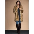 thumbnail image 2 of Roaman's Women's Plus Size Mid-Length Hooded Faux Fur Coat, 2 of 6