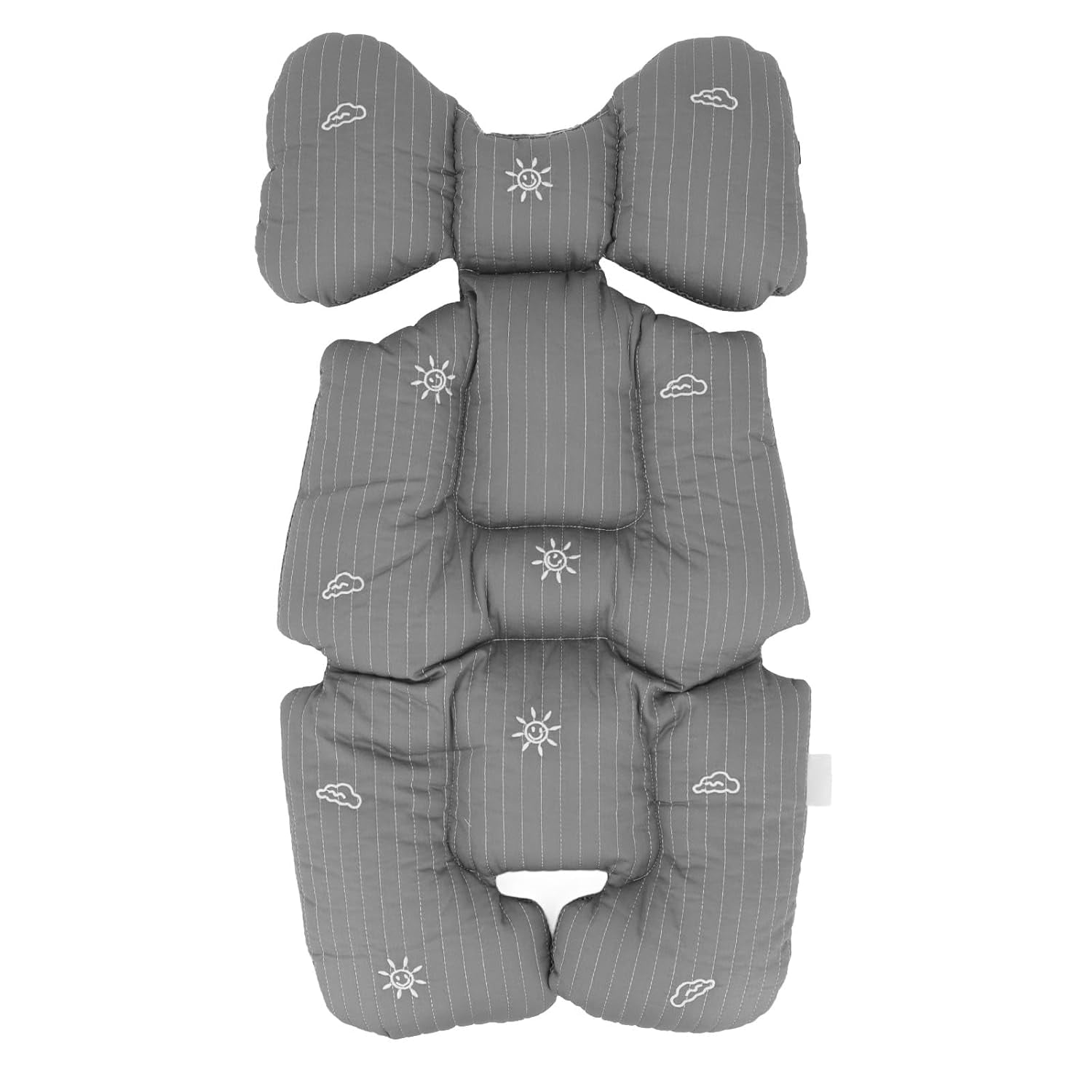 WYJ Baby Stroller Cushion Warm Comfortable Breathable Washable Cotton Liner Insert Seat Pad for Strollers Dining Chairs (Dark Grey)-0614