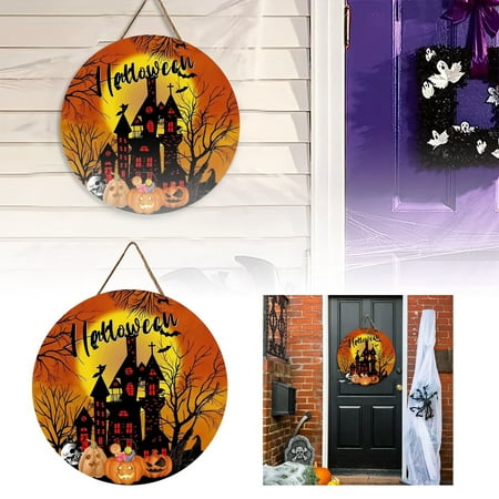 

[ Decoration] Doorplate Creating A Unique And Terrifying Atmosphere Attracting Guests Attention!A Entrance Decorations for Home Western Decorations for Home Living Room Wall Hanging Decorations Porch