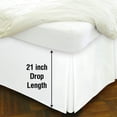 thumbnail image 5 of 21" Drop Length Bed Skirt, Full, White, 5 of 9