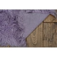 thumbnail image 4 of Linon New Flokati 1400 gram Wool 2'4" x 4'3" Area Rug in Pastel Violet Purple, 4 of 6