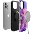 thumbnail image 6 of Casely iPhone 14 Pro Max Case | Tie Dying Over You Purple Marble iPhone | Compatible with MagSafe, 6 of 9