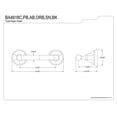 thumbnail image 2 of Kingston Brass Metropolitan Toilet Paper Holder, 2 of 2