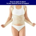 thumbnail image 4 of Neo G Dorsolumbar Support Brace - Back Support For Early Kyphosis, Rounded Shoulders, Posture Correction, Muscular Aches, Lumbar Support - Fully Adjustable - Class 1 Medical Device - X-Large - Tan, 4 of 5