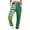 a_Green Striped Gradient Sweatpants, variant on UTSJKR Sweatpants for Women Drawstring High Waist Striped Gradient Cinch Bottom Sports Pants Baggy Workout Fleece Joggers Lounge Pants Blue S