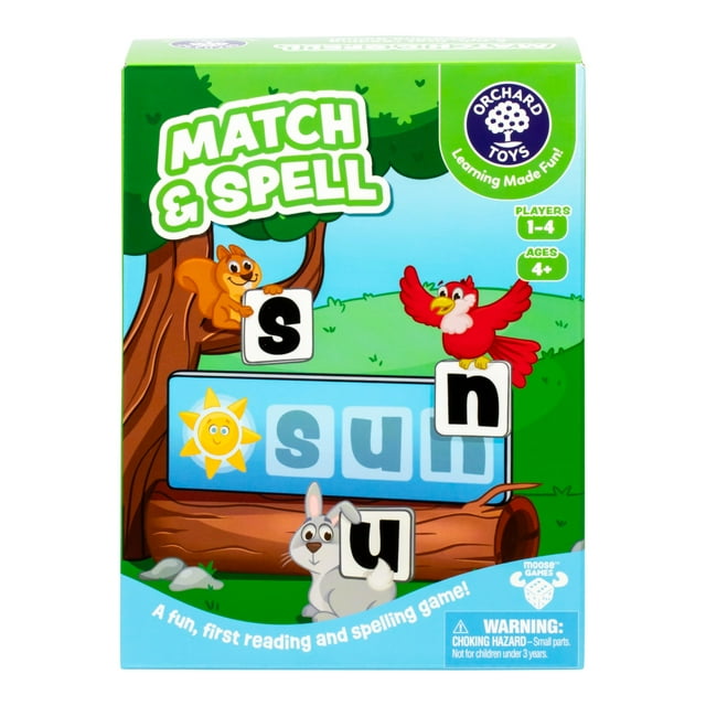 Juego ORCHARD TOYS Match & Spell New Art para niños mayores de 4 años