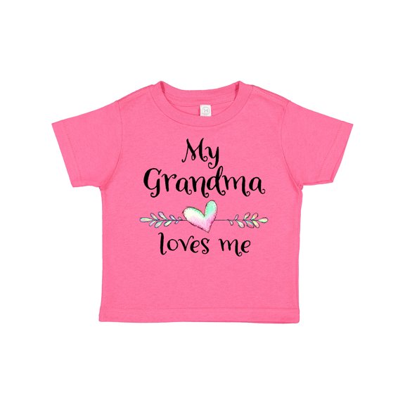 Inktastic My Grandma Loves Me Heart Grandchild Boys or Girls Toddler T-Shirt