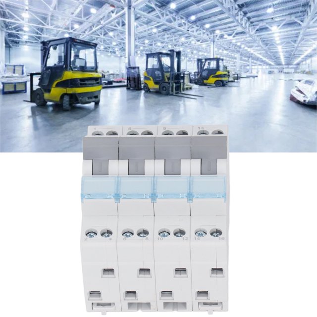 Dual Power Supply Transfer Switch, 35mm DIN Rail Mount 4P Power Transfer Switch 400VAC for Shopping Mall