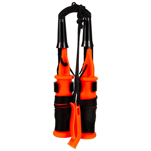 Ndcxsfigh Ice Awls Kit Picahielos Portátil Antideslizante para Trineo Patinaje (negro)