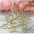 thumbnail image 2 of (Gold Color ) Mini Carriage Cake Topper,  Cake Decoration Weddings, Princess Themed Parties, 2 of 2