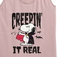 thumbnail image 3 of Peanuts - Creepin It Real - Women's Racerback Tank Top, 3 of 6