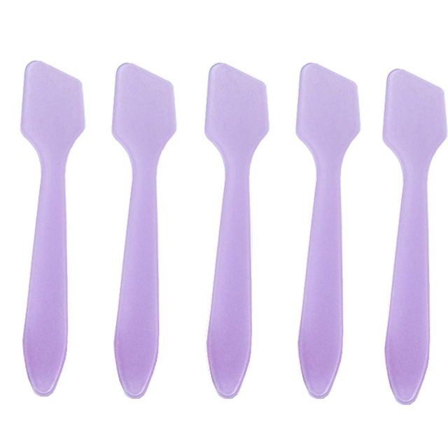 100 espátulas de plástico para cosméticos, herramienta aplicadora de espátula para mezclar y hacer máscaras, crema facial, maquillaje, productos para el cuidado de la piel, 3,2 pulgadas, reutilizable