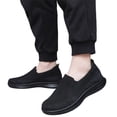 thumbnail image 2 of Domuza Walking Shoes for Men Lightweight Hands Free Slip-on Loafers Casual Mesh Shoes with Non-Slip Sole Comfortable Fit Sneakers Black 7 (EU-39), 2 of 5