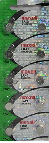 10 Maxell LR41 AG3 392 CX41 SR41SW SR736 1.5V Alkaline Watch Battery, New hologram packaging that guarantees authenticity