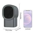 thumbnail image 3 of Uanit Portable Household Desktop Heater with Multiple Wind Speeds & Overheat Protection, Small Space Heater with Low Noise Operation for Home Bedroom & Bathroom Use During Cold Seasons, 3 of 9