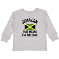thumbnail image 3 of Inktastic Jamaica Awesome Jamaican Boys or Girls Long Sleeve Toddler T-Shirt, 3 of 5