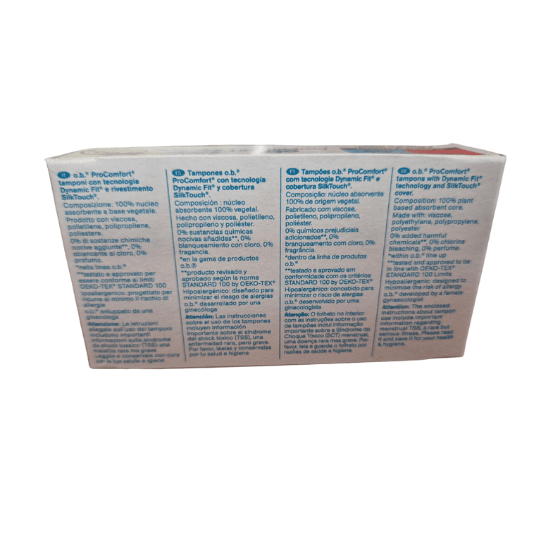 o.b., Comfort Pads Mini, 16 Pieces, Pocket-Sized Discreet Travel