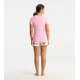 thumbnail image 2 of Little Blue House Women's Short Sleeve Pajama Tee, Bearly Sleeping, 2 of 4