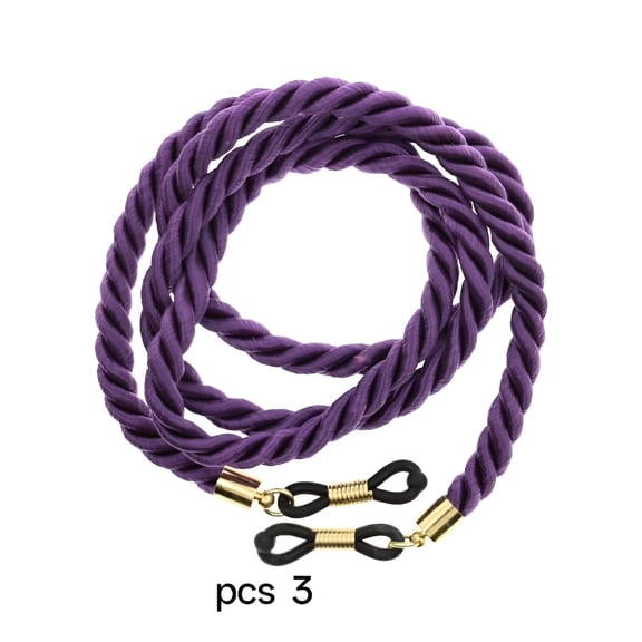 GJX 3xEyeglass Chains Lanyard Fashion Versatile Eyeglass Strap Men Women Violet