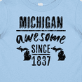 thumbnail image 4 of Inktastic Michigan Awesome Since 1837 Boys or Girls Baby T-Shirt, 4 of 5