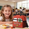 thumbnail image 4 of DISNIMO Cute Crocodile Printed 3Pcs Kids Backpack for Boys, Fire Engine Print Lightweight School Backpack and Lunch Box Set, Elementary Middle Schoolbag with Pencil Case, Back to School Supplies, 4 of 7