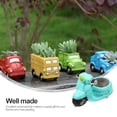 thumbnail image 3 of GOOHOCHY Sky-blue Cement Car-shaped Flower Pot for Succulents and Cactus Perfect for Home Decoration Desk Use, 3 of 8