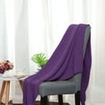 thumbnail image 3 of PiccoCasa Cotton Knitted Throw Blanket for Bed or Sofa, Grape, 3 of 8