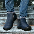 thumbnail image 3 of AUXDIQ Winter Boots Mens Ankle Walking Boots Warm Fur Lined Booties Outdoor Snow Boots, 3 of 5