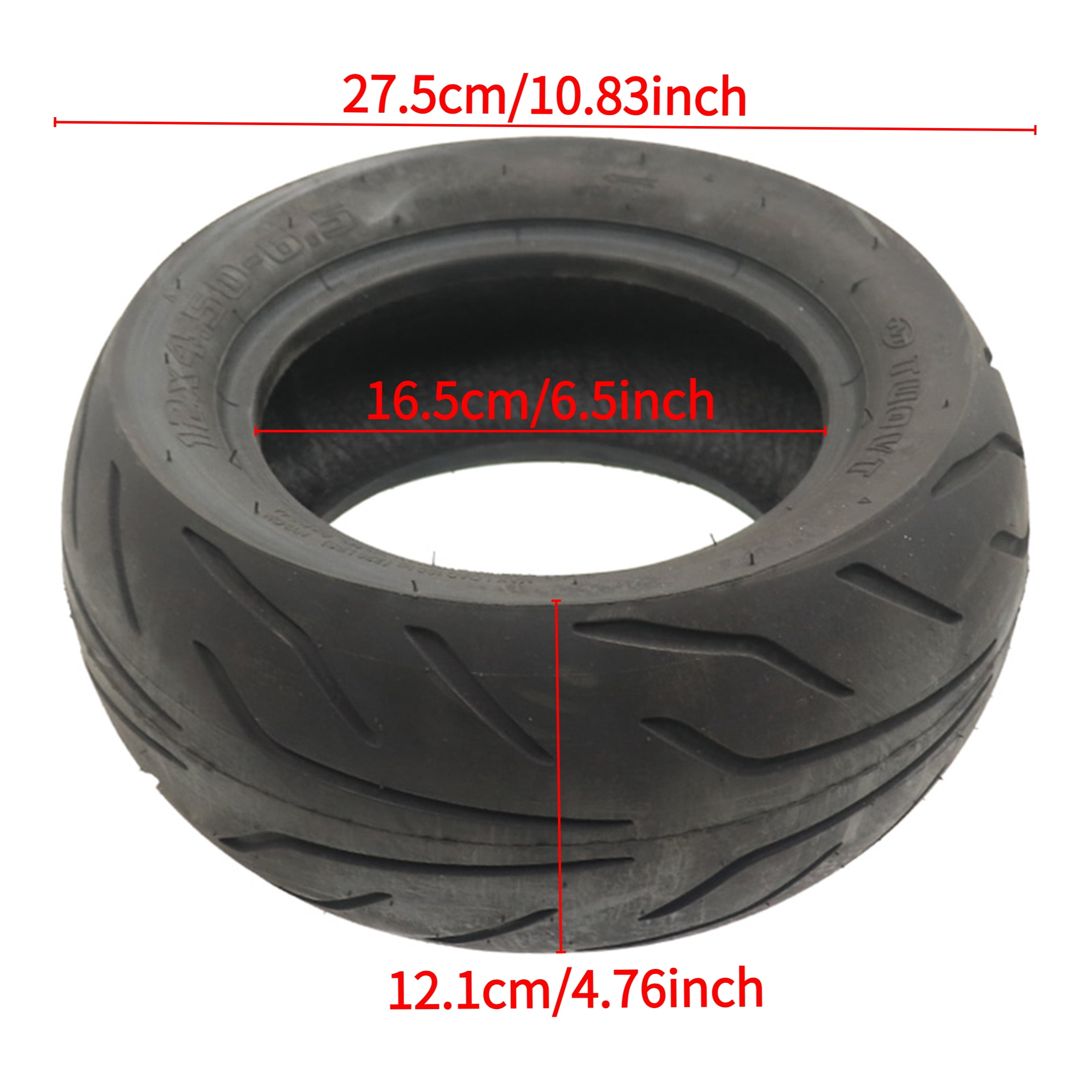 Electric Scooter 12x4.50-6.5 Vacuum tyre Suitable Fit For Electric Scooter Electric Bicycle Road Wheel parts