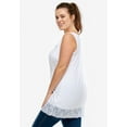 thumbnail image 2 of Ellos Women's Lace Hem Tunic Tank Tunic, 2 of 4