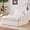 Beige, variant on Ktaxon Corduroy Chaise Lounge Sleeper Chair, Oversized Sleeper Chair Bed, Boneless No Assembly Indoor Lounge for Living Room Bedroom Green
