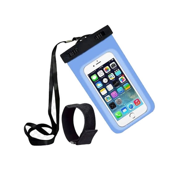 Universal Waterproof Phone Pouch Case Lanyard Armband Diving Beach Dry Bag Skiing Holder (1 PCS in Random Color)