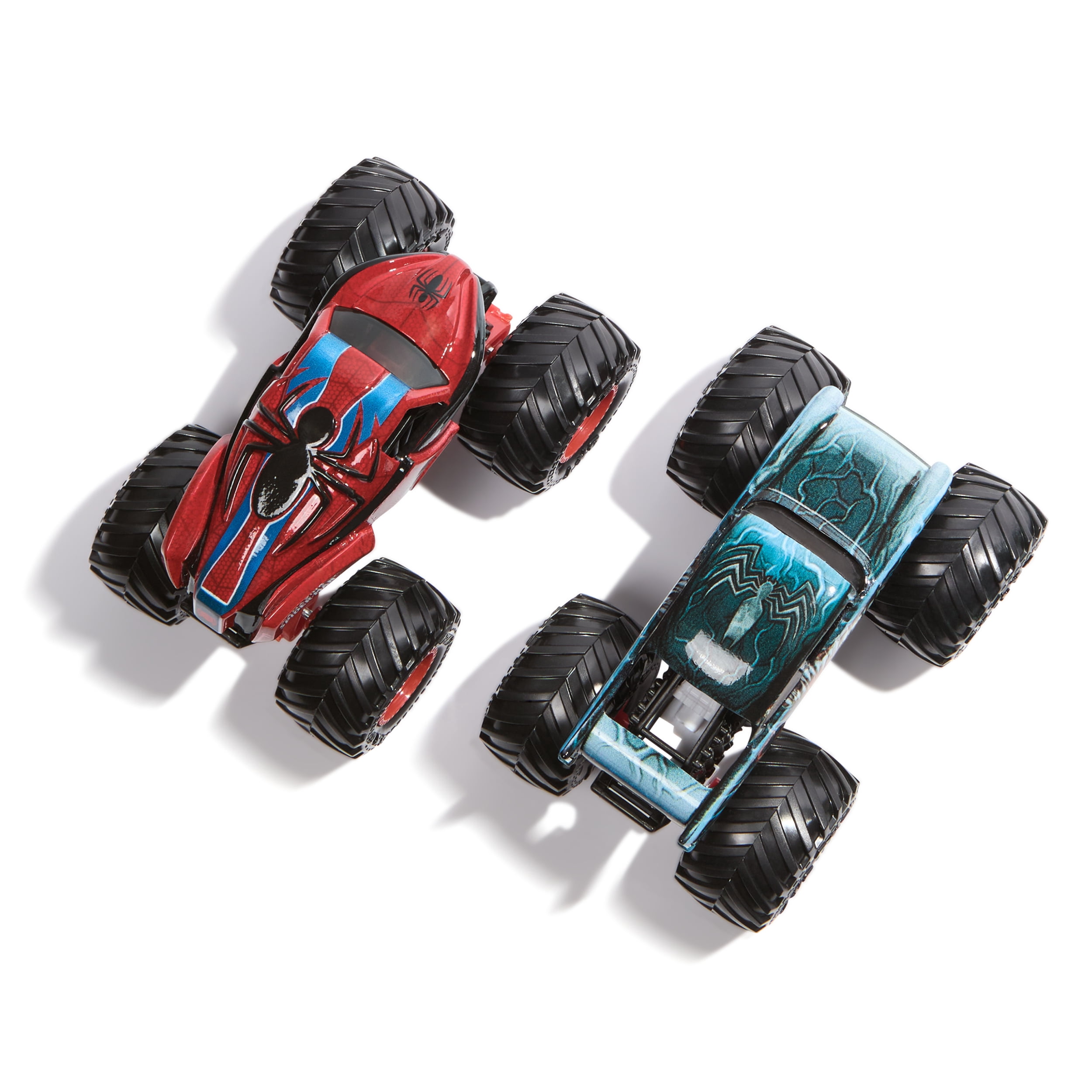 Monster Jam, Marvel Official Venom vs. The Amazing Spider-Man Die-Cast Monster Trucks, 1:64 Scale, Kids Toys for Boys and Girls Ages 3 and up