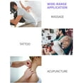 thumbnail image 4 of Dkeli Foldable Massage Chair Portable Adjustable Tattoo Spa Therapy Chair Leather with Free Carry Case, Cream, 4 of 6