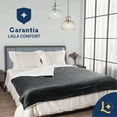 thumbnail image 2 of Cobija Cobertor Aborregado Laila Comfort Ultra Suave 100% Microfibra de Poliéster Gris Oscuro, 2 of 9