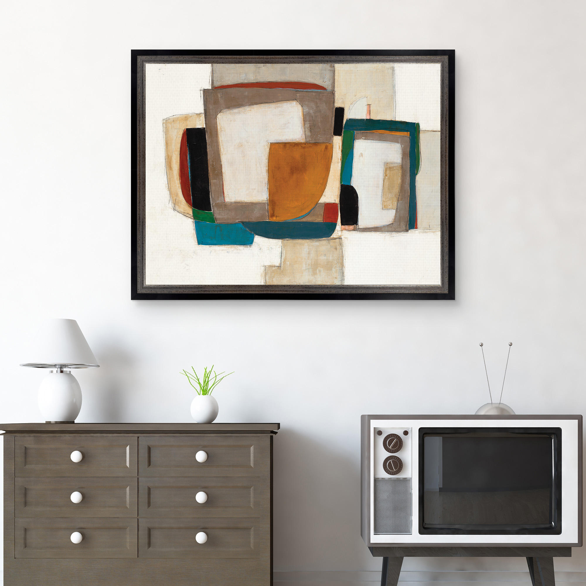 Everything Must Converge II FramedCanvas