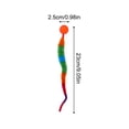 thumbnail image 2 of StlyGar Rainbow Caterpillar Cat Toy with Ball, Interactive Bouncy Toy for Self-Play, 2 of 4
