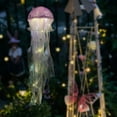 thumbnail image 1 of Kit de luces de medusas DIY para decoración de fiestas | Lámpara colgante creativa de medusa con tentáculos brillantes para decoración submarina de cumpleaños, bodas, baby showers., 1 of 6
