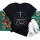 thumbnail image 1 of Ropa Kawaii de Feliz Navidad para mujer, camisa con estampado de patas de perro, camisetas negras de manga corta para mujer, camiseta de Navidad para mujer 2023, 1 of 5
