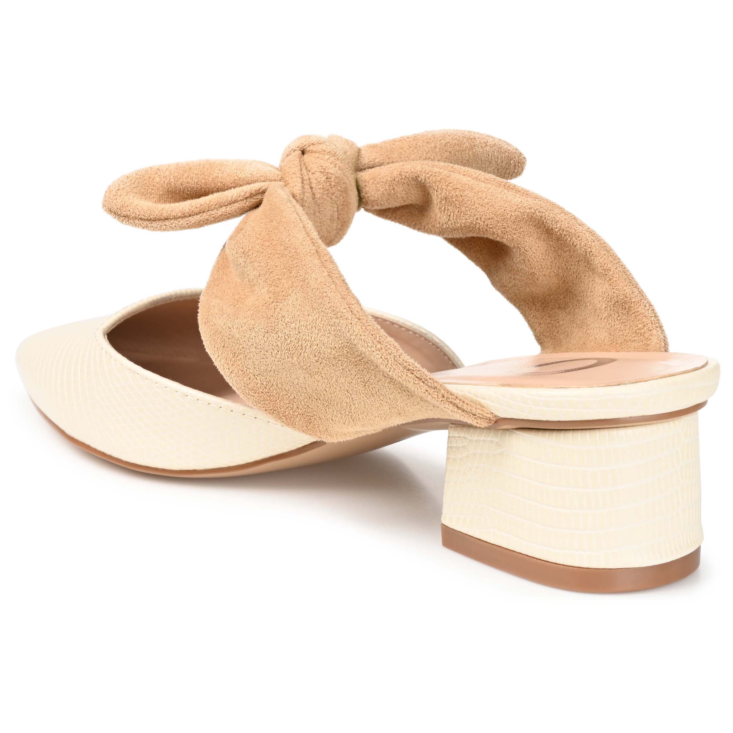 Journee Womens Melora Slip On Pointed Toe Mules Flats