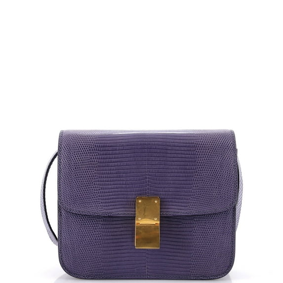 Pre-Owned Classic Box Bag Lizard Small By Rebag