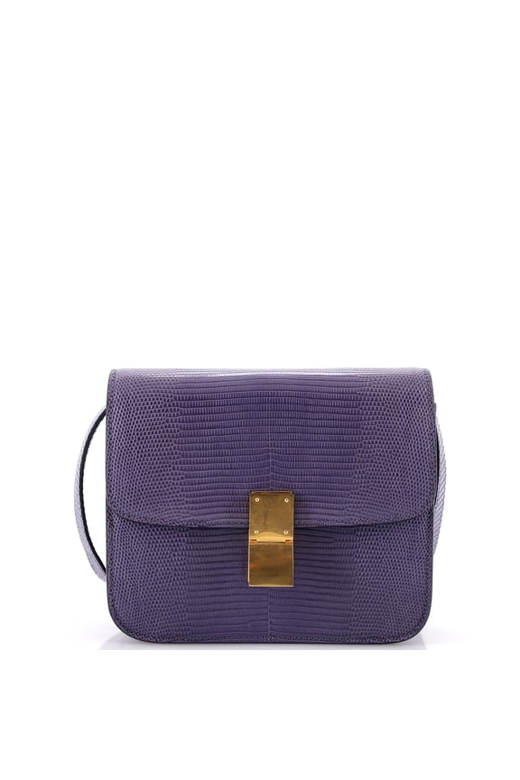 Pre-Owned Classic Box Bag Lizard Small By Rebag