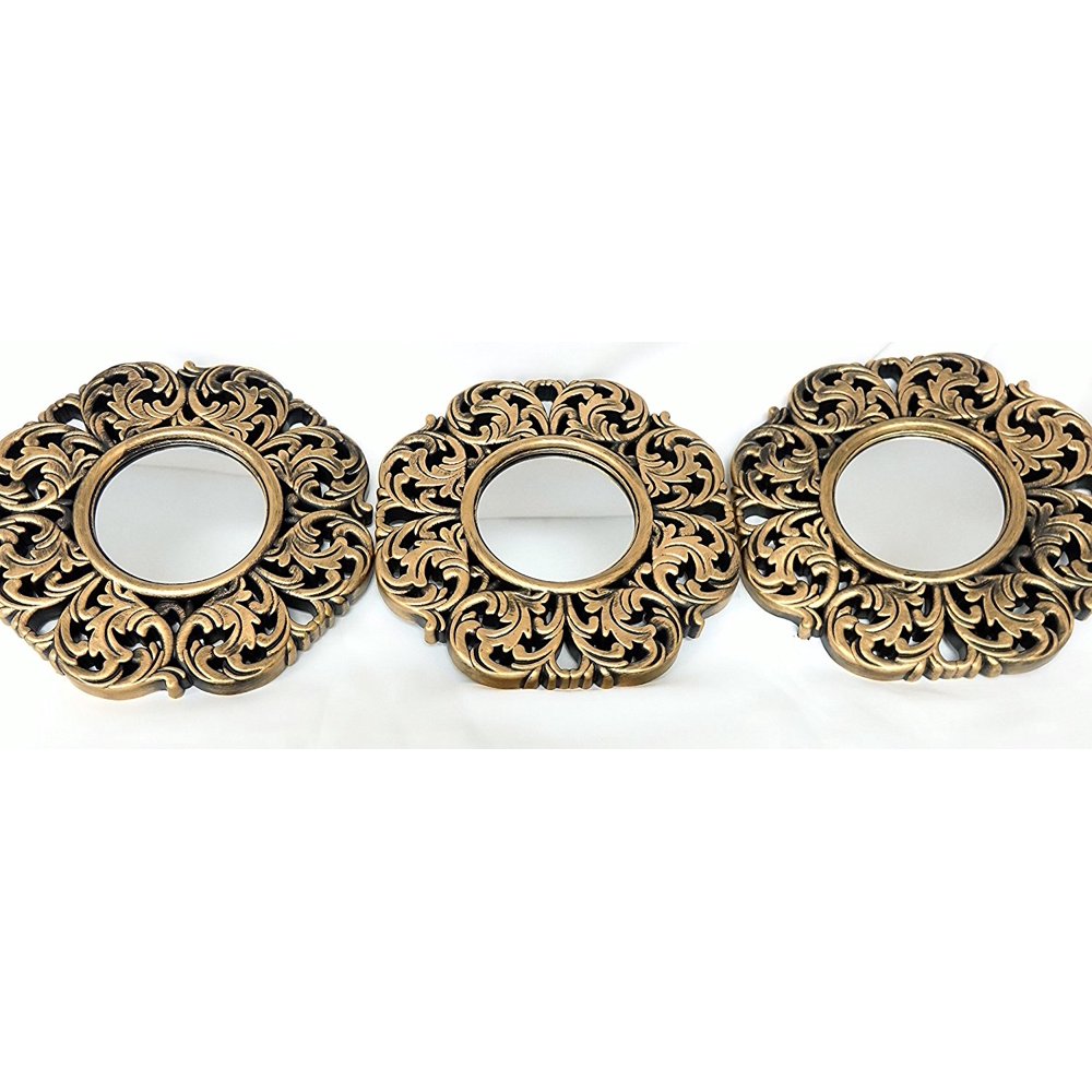 All American Collection New 3 Piece Decorative Mirror Set, Wall Accent